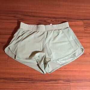 NEW Ruzixt Two Layered Mesh Workout Shorts Green Size Medium